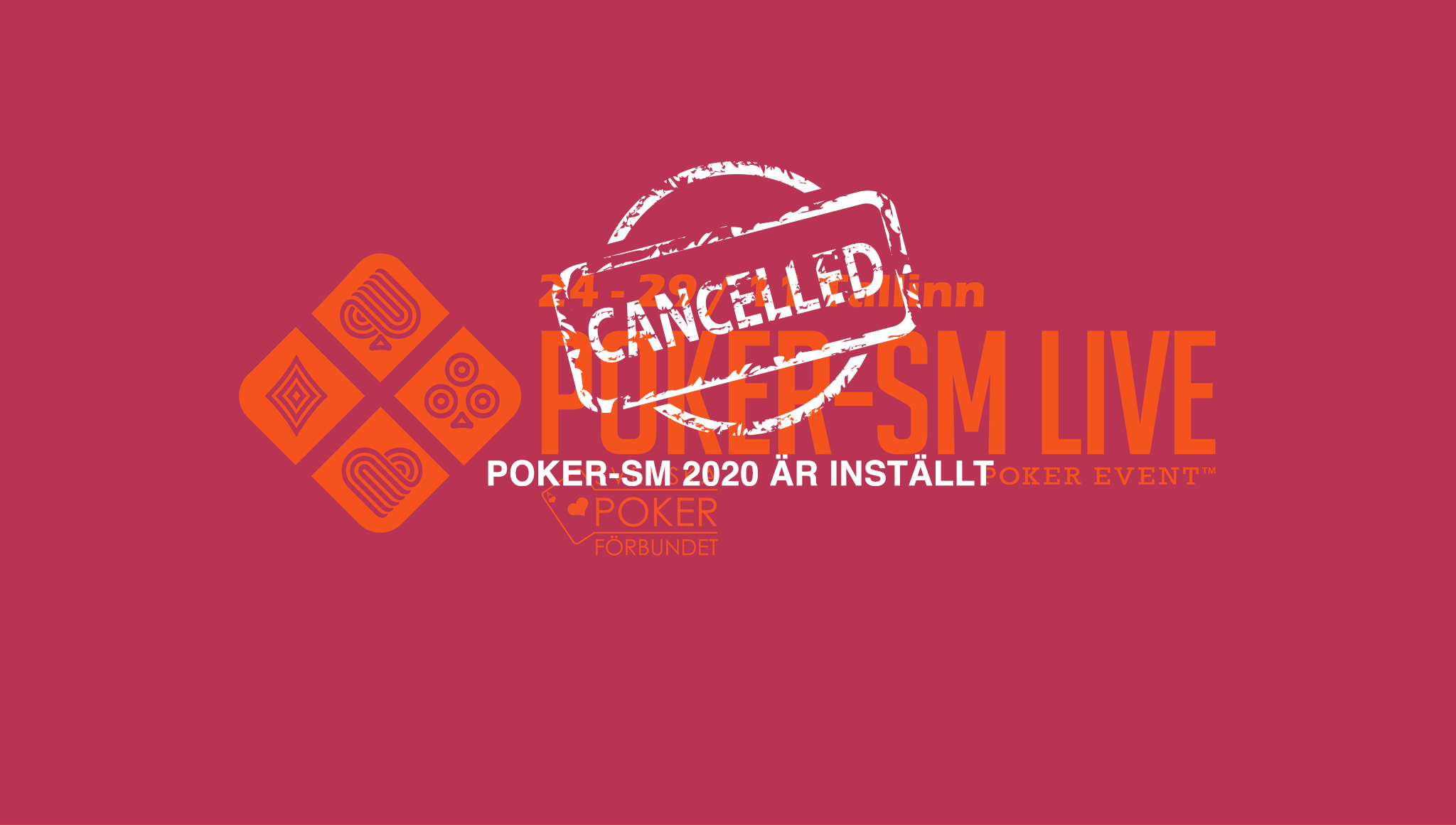 Poker-SM inställt